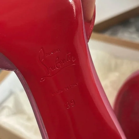 Christian Louboutin Metallic Pink Pointed-Toe Stiletto - Picture 4 of 5